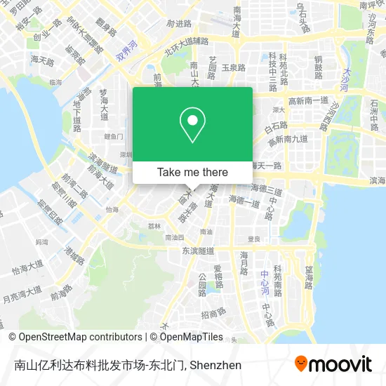 南山亿利达布料批发市场-东北门 map
