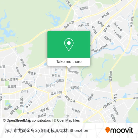 深圳市龙岗金粤宏(朝阳)模具钢材 map