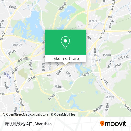 塘坑地铁站-A口 map