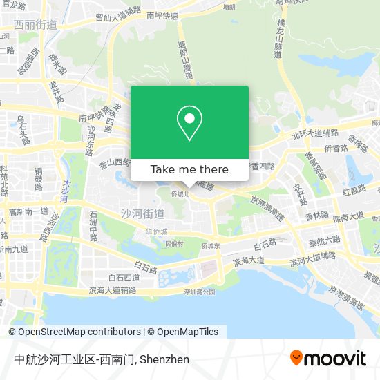中航沙河工业区-西南门 map