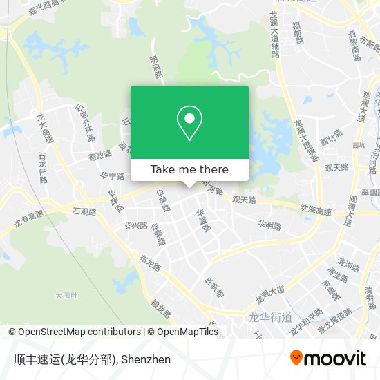 顺丰速运(龙华分部) map