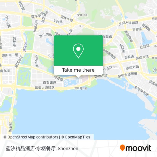 蓝汐精品酒店-水栖餐厅 map