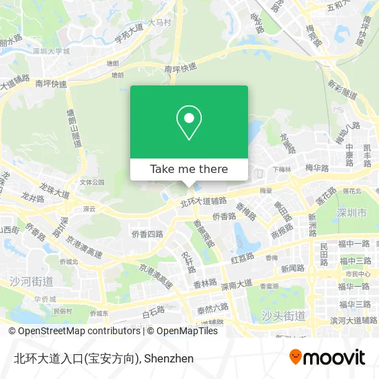 北环大道入口(宝安方向) map
