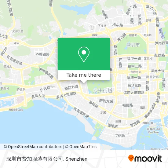 深圳市费加服装有限公司 map