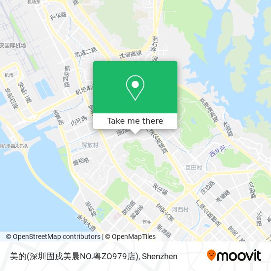 美的(深圳固戍美晨NO.粤ZO979店) map