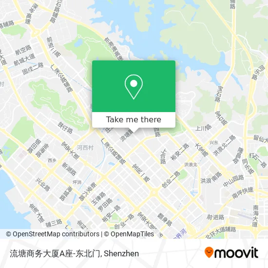流塘商务大厦A座-东北门 map
