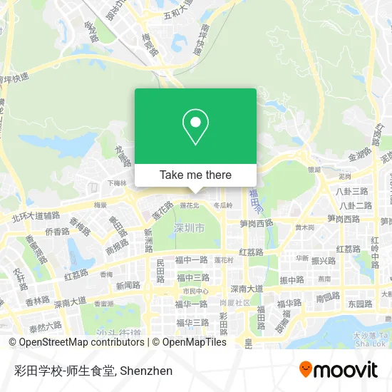 彩田学校-师生食堂 map