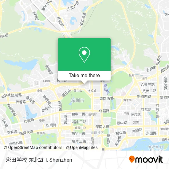彩田学校-东北2门 map