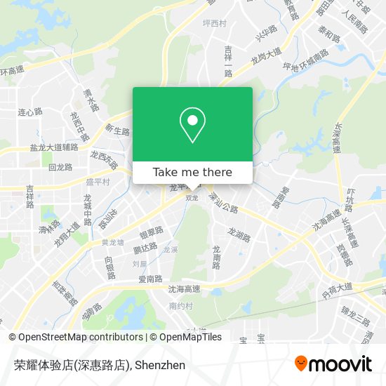 荣耀体验店(深惠路店) map