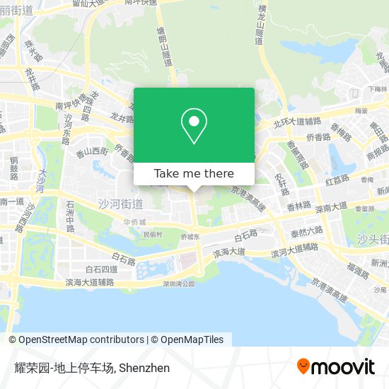 耀荣园-地上停车场 map