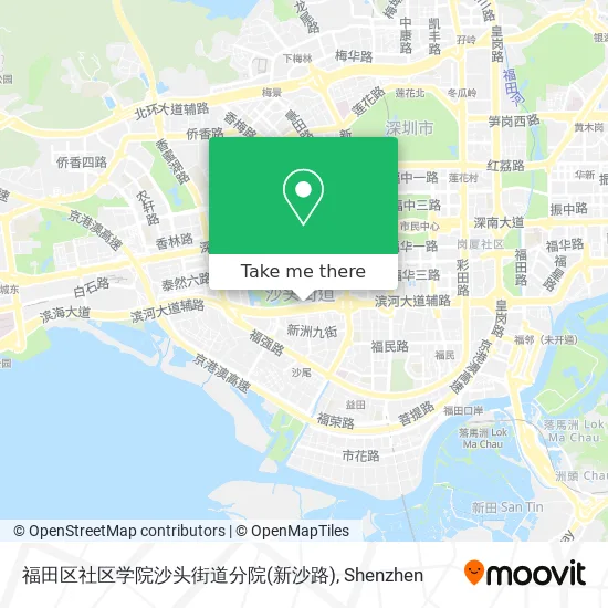 福田区社区学院沙头街道分院(新沙路) map