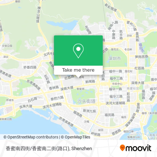 香蜜南四街/香蜜南二街(路口) map