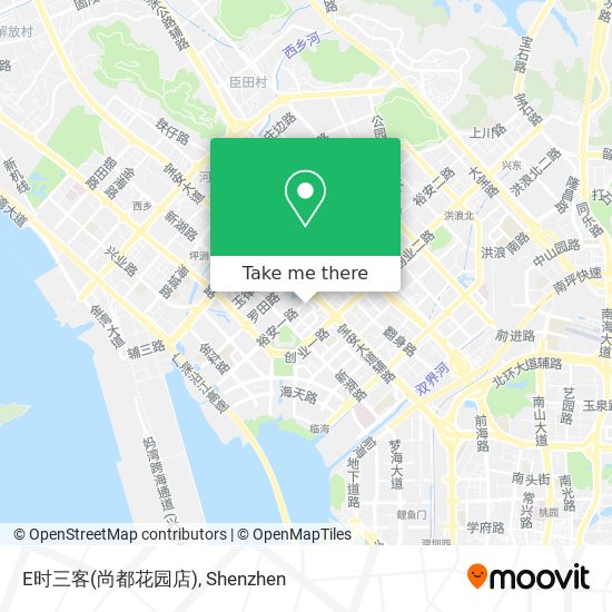E时三客(尚都花园店) map