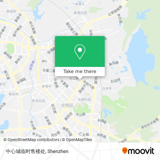中心城临时售楼处 map