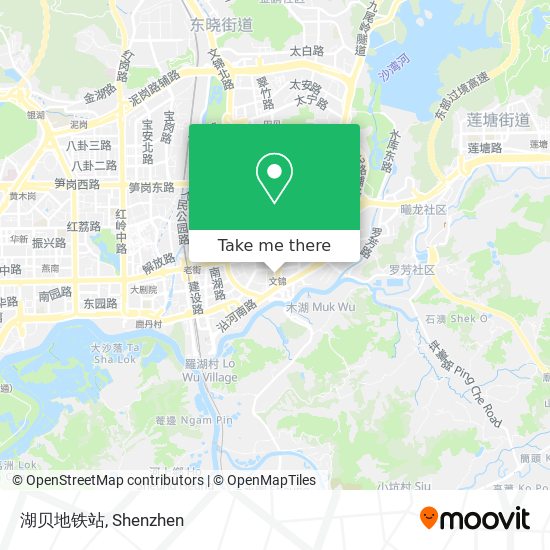 湖贝地铁站 map