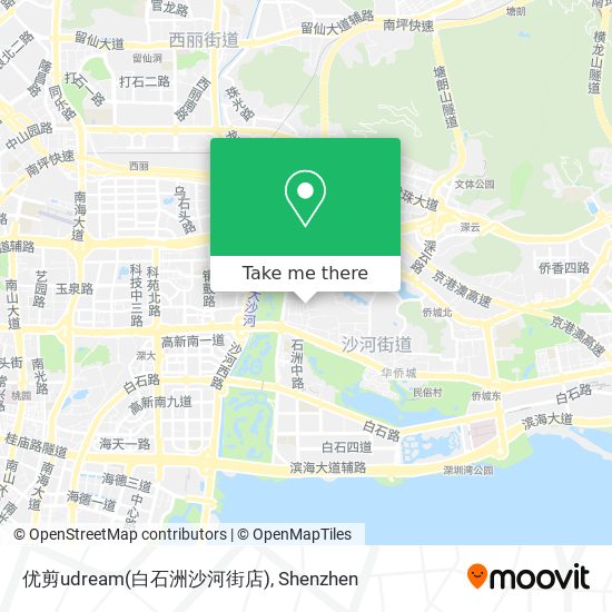 优剪udream(白石洲沙河街店) map