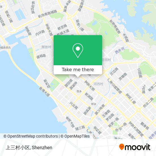上三村小区 map