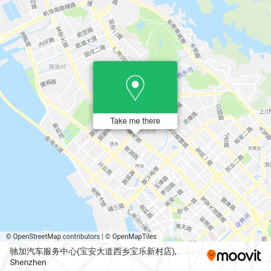 驰加汽车服务中心(宝安大道西乡宝乐新村店) map