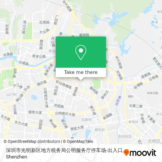 深圳市光明新区地方税务局公明服务厅停车场-出入口 map