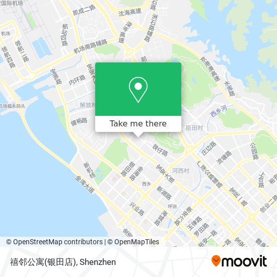 禧邻公寓(银田店) map