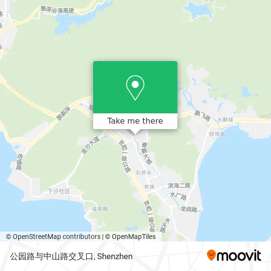 公园路与中山路交叉口 map