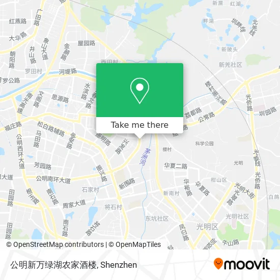 公明新万绿湖农家酒楼 map