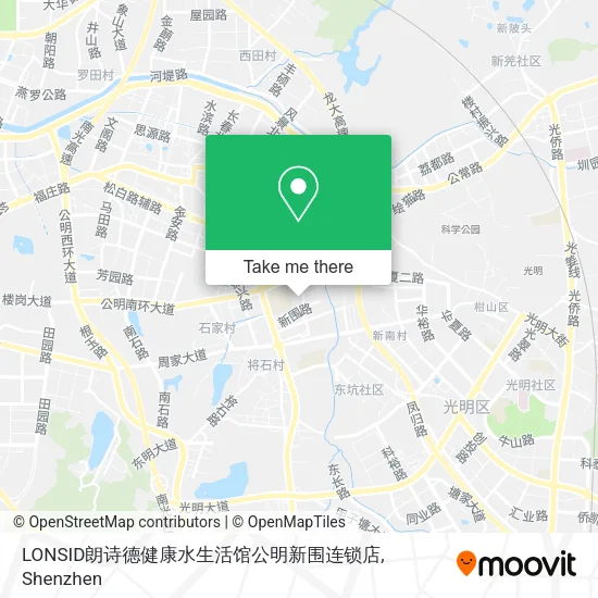 LONSID朗诗德健康水生活馆公明新围连锁店 map