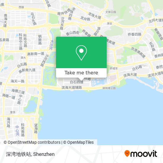 深湾地铁站 map
