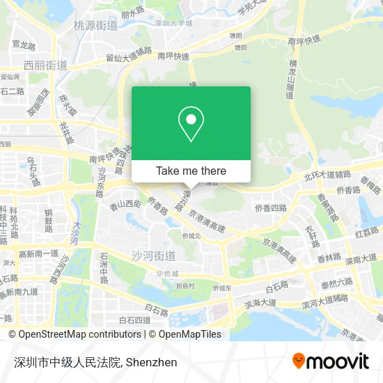 深圳市中级人民法院 map