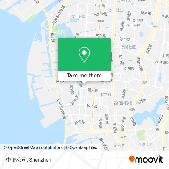 中鹏公司 map