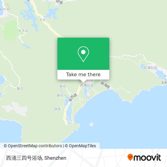 西涌三四号浴场 map