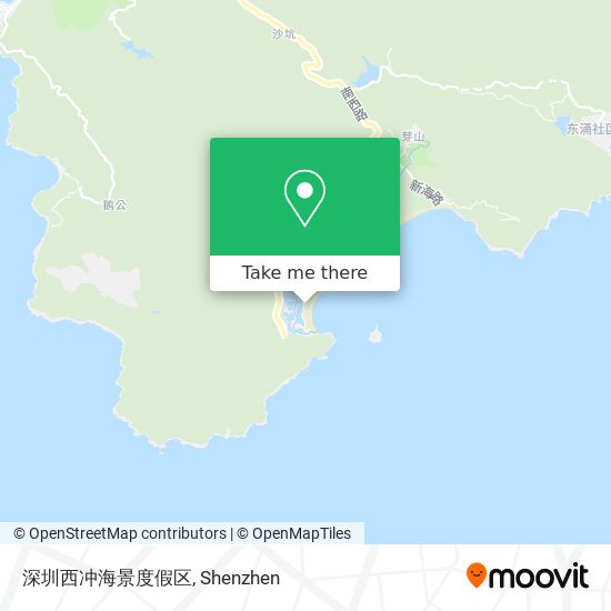 深圳西冲海景度假区 map