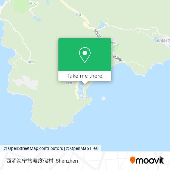 西涌海宁旅游度假村 map
