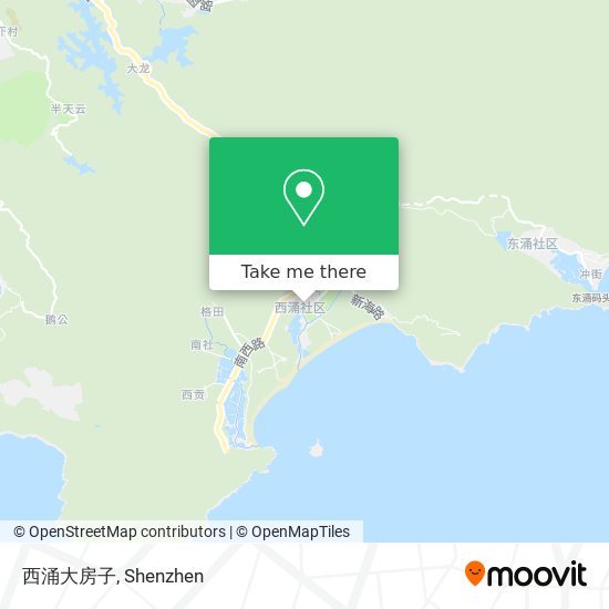 西涌大房子 map