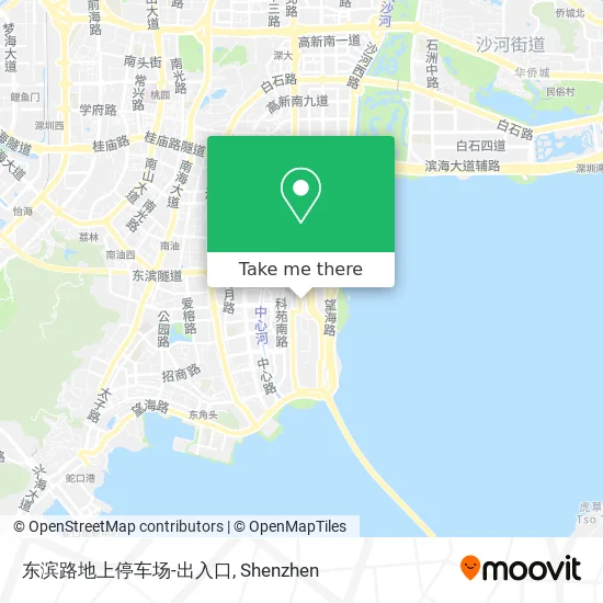 东滨路地上停车场-出入口 map