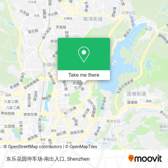 东乐花园停车场-南出入口 map