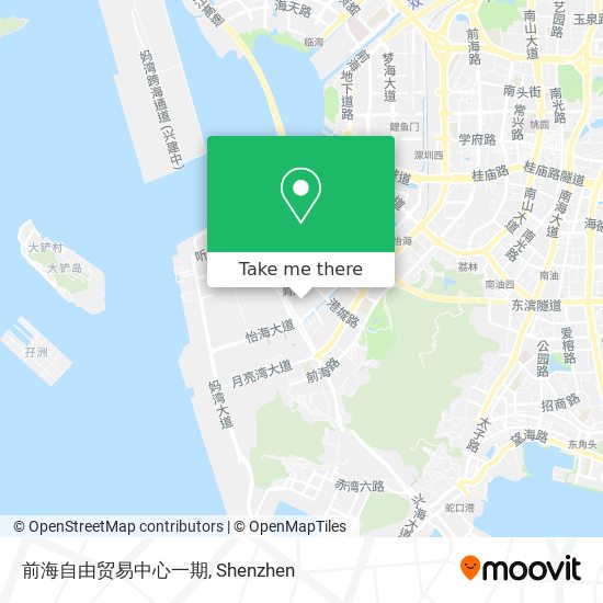 前海自由贸易中心一期 map