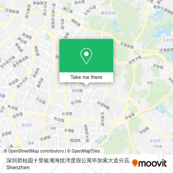 深圳碧桂园十里银滩海悦湾度假公寓毕加索大道分店 map