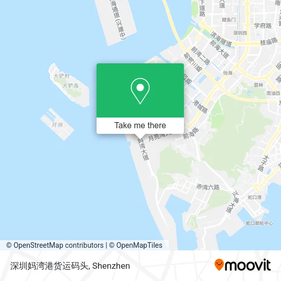 深圳妈湾港货运码头 map