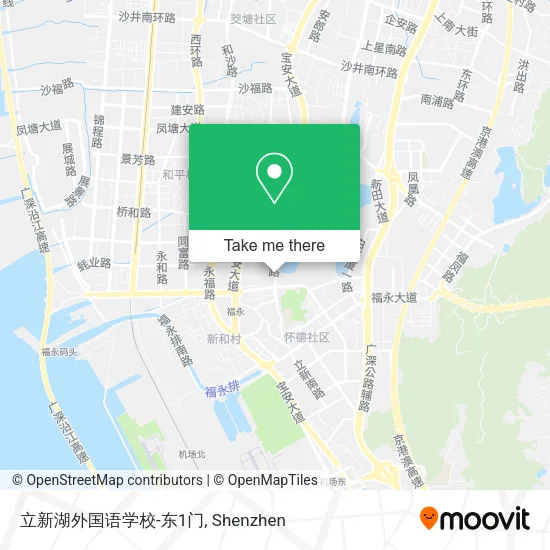 立新湖外国语学校-东1门 map