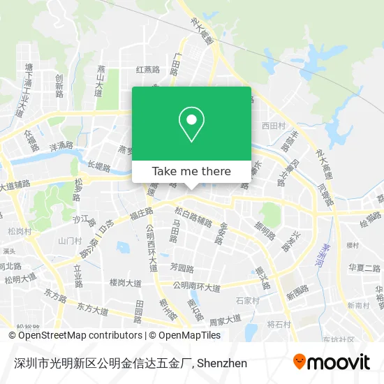 深圳市光明新区公明金信达五金厂 map