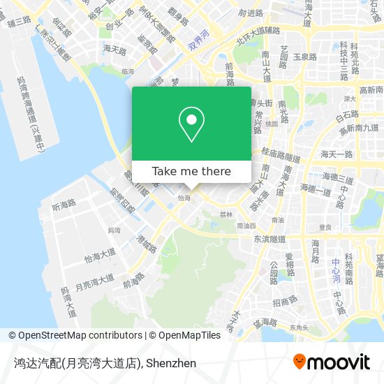 鸿达汽配(月亮湾大道店) map
