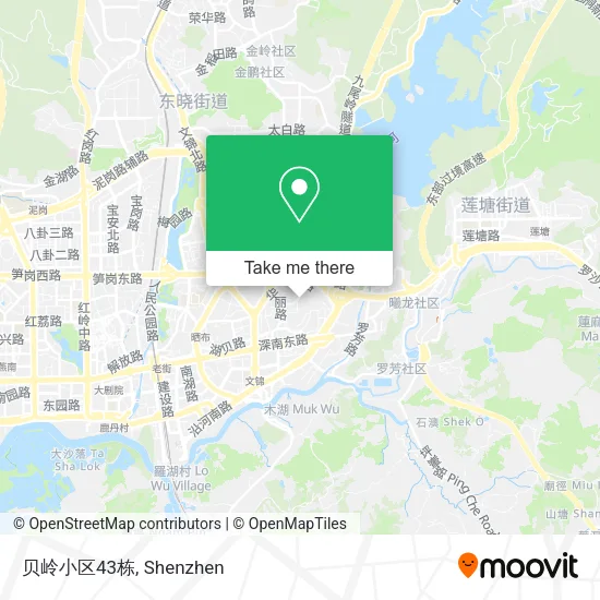 贝岭小区43栋 map