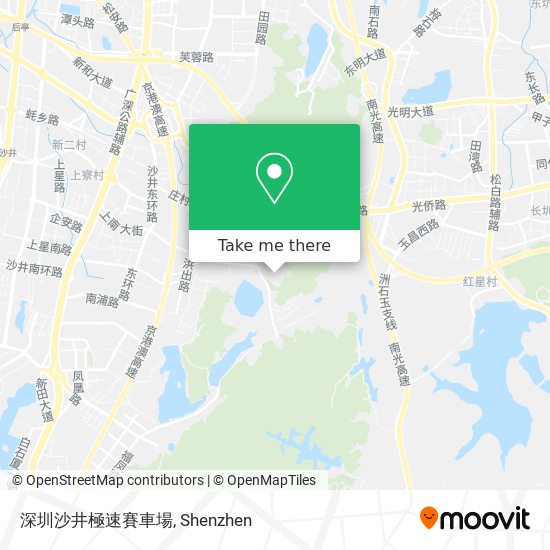 深圳沙井極速賽車場 map