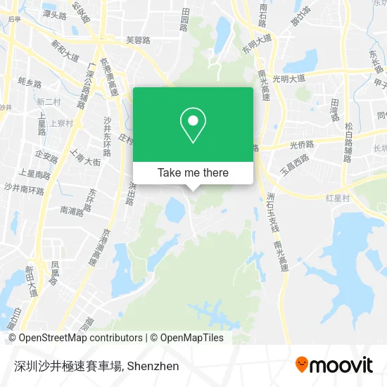 深圳沙井極速賽車場 map