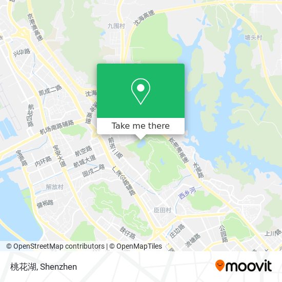 桃花湖 map