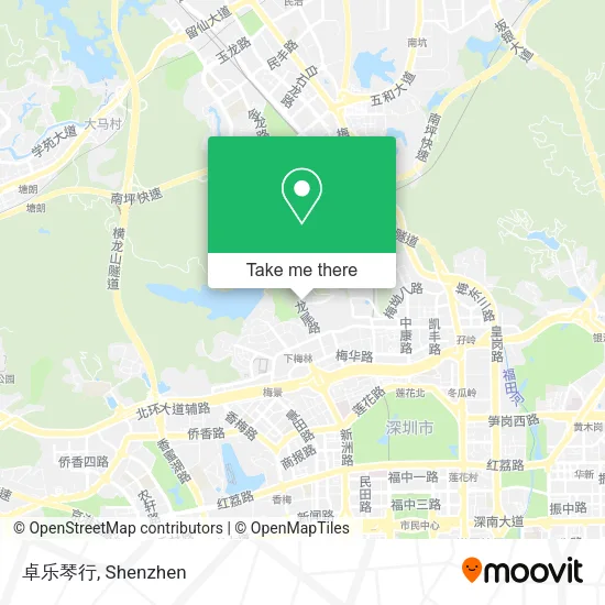 卓乐琴行 map