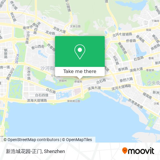 新浩城花园-正门 map