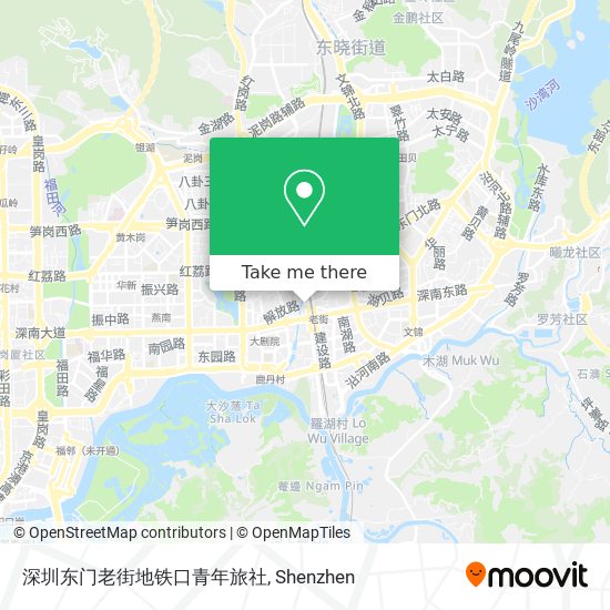 深圳东门老街地铁口青年旅社 map