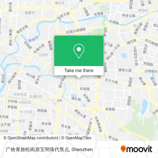 广铁青旅松岗原宝明珠代售点 map